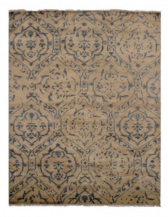 Ivory Oushak Design 8' x 10': Ivory Oushak Design 8' x 10' - New, Hossin Abad, Hand-Knotted, Lamb's Wool, 300 -D09003- 862.This item is part of our fine auction collection which includes many fine home accessories including antiqu