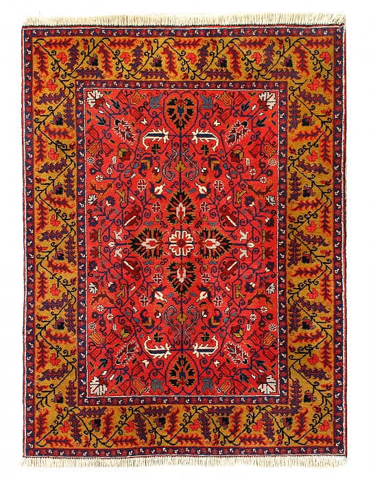 Rose Antique Heriz 5' X 7': Rose Antique Heriz 5' X 7' - CIRCA 1950, Heriz, Hand-Knotted, Lamb's Wool, 300 -D12579- 862.This item is part of our fine auction collection which includes many fine home accessories including antique