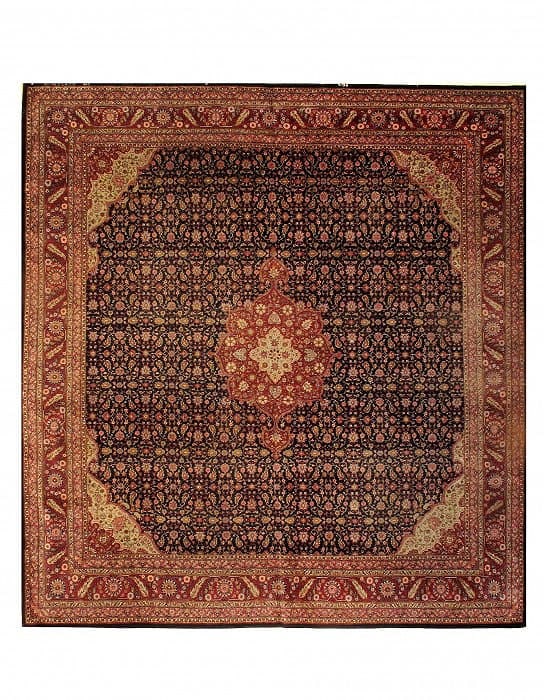 Navy Antique Turkish Sivas 9' X 10': Navy Antique Turkish Sivas 9' X 10' - circa 1940, Hereke, Hand-Knotted, Wool, 300 -D07857- 862.This item is part of our fine auction collection which includes many fine home accessories including anti