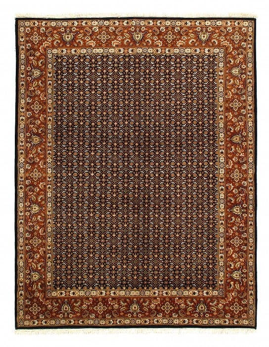 Black Herati fine Hand Knotted Rug 5' X 6': Black Herati fine Hand Knotted Rug 5' X 6' - New, Herati, Hand-Knotted, Lamb's Wool, 300 -D06232- 862.This item is part of our fine auction collection which includes many fine home accessories includi