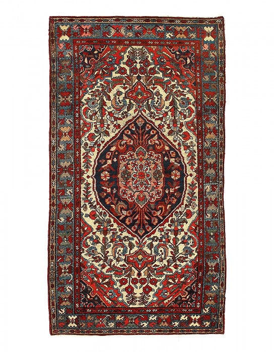 Persian antique hamdan 3'6'' X 6'7'': Persian antique hamdan 3'6'' X 6'7'' - 1950, Hamadan, Hand-Knotted, Lamb's Wool, 300 -D11743- 862.This item is part of our fine auction collection which includes many fine home accessories including a