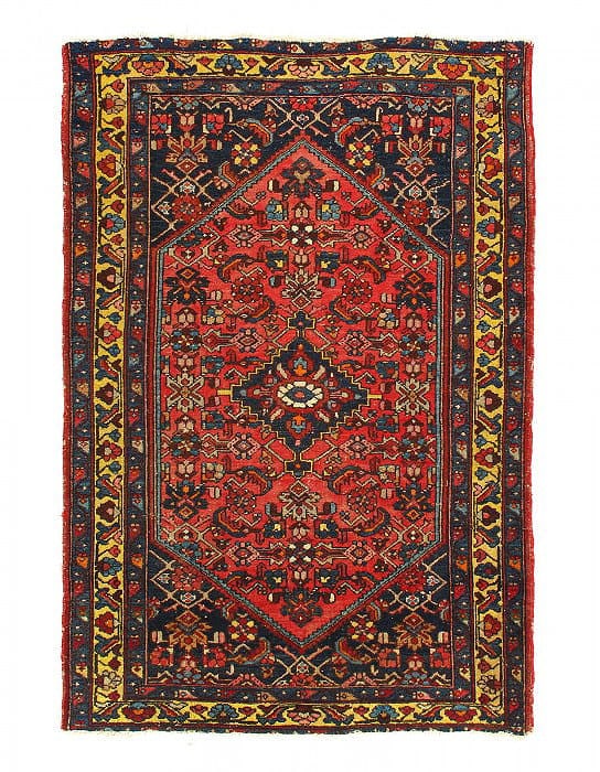 Persian Antique Hamadan rug 4'3'' X 6'5'' (1 of 3)