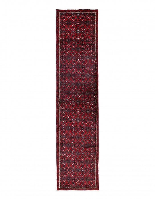 Fine Hand knotted Persian Antique Hamadan runner 2'9'' X 12'5'': Fine Hand knotted Persian Antique Hamadan runner 2'9'' X 12'5'' - New, Hamadan, Hand-Knotted, Lamb's Wool, 300 -D13941- 862.This item is part of our fine auction collection which includes many fine ho