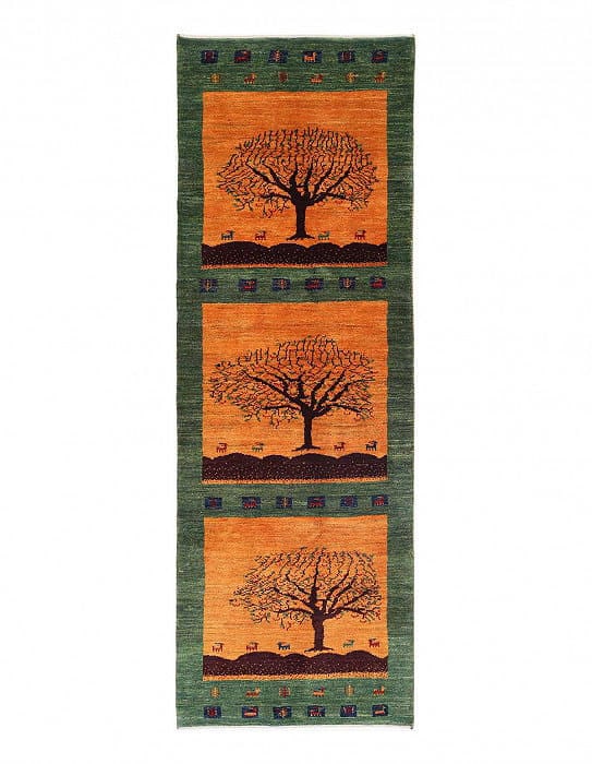 Fine Hand knotted Persian Gabbeh Runner 2'8'' X 8'2'': Fine Hand knotted Persian Gabbeh Runner 2'8'' X 8'2'' - New, Gabbeh, Hand-Knotted, Lamb's Wool, 300 -D13905- 862.This item is part of our fine auction collection which includes many fine home accessor
