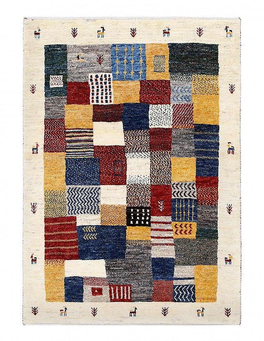 Fine Hand knotted Persian Gabbeh 2'9'' X 4': Fine Hand knotted Persian Gabbeh 2'9'' X 4' - New, Gabbeh, Hand-Knotted, Lamb's Wool, 300 -D13515- 862.This item is part of our fine auction collection which includes many fine home accessories includ