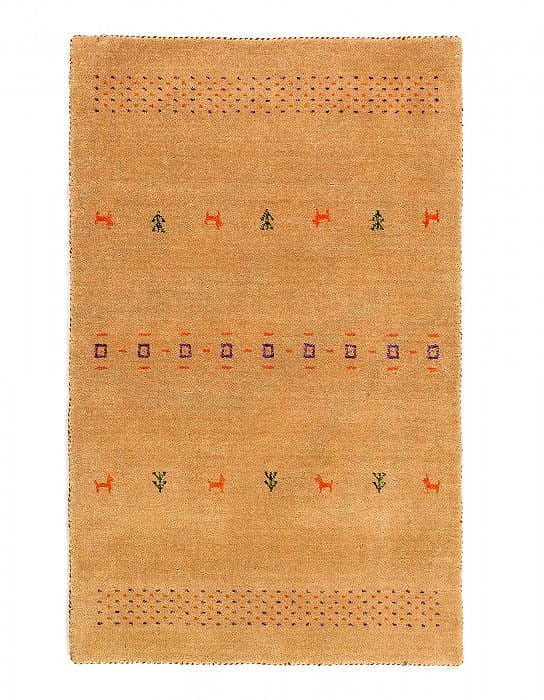 Fine Hand Knotted Persian Gabbeh Design 5'5'' X 7'7'': Fine Hand Knotted Persian Gabbeh Design 5'5'' X 7'7'' - New, Gabbeh, Hand-Knotted, Lamb's Wool, 300 -D12348- 862.This item is part of our fine auction collection which includes many fine home accessor