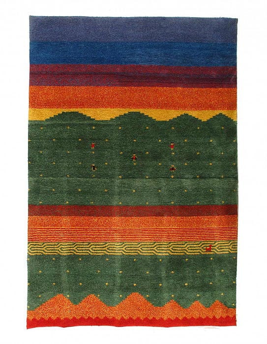Hand Knotted Gabbeh Rug 7'X 10': Hand Knotted Gabbeh Rug 7'X 10' - NEW, Gabbeh, Hand-Knotted, Lamb's Wool, 300 -21202- 862.This item is part of our fine auction collection which includes many fine home accessories including antique r