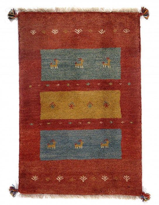 Fine Hand knotted Persian Gabbeh 2' X 3': Fine Hand knotted Persian Gabbeh 2' X 3' - New, Gabbeh, Hand-Knotted, Lamb's Wool, 300 -D09714- 862.This item is part of our fine auction collection which includes many fine home accessories including