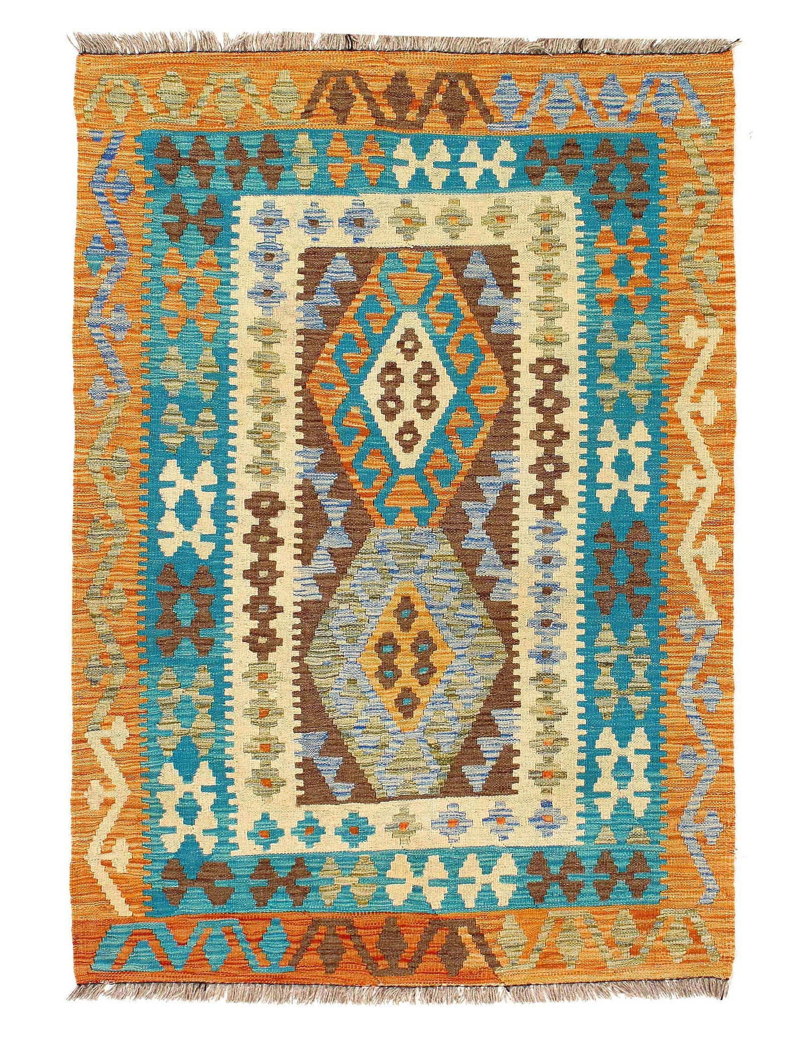 Flat weave kilim 3'6" X 4'11": Flat weave kilim 3'6" X 4'11" - New, Flat Weave, Flatweave, Flat Weave, 300 -D09901- 862.This item is part of our fine auction collection which includes many fine home accessories including antique ru