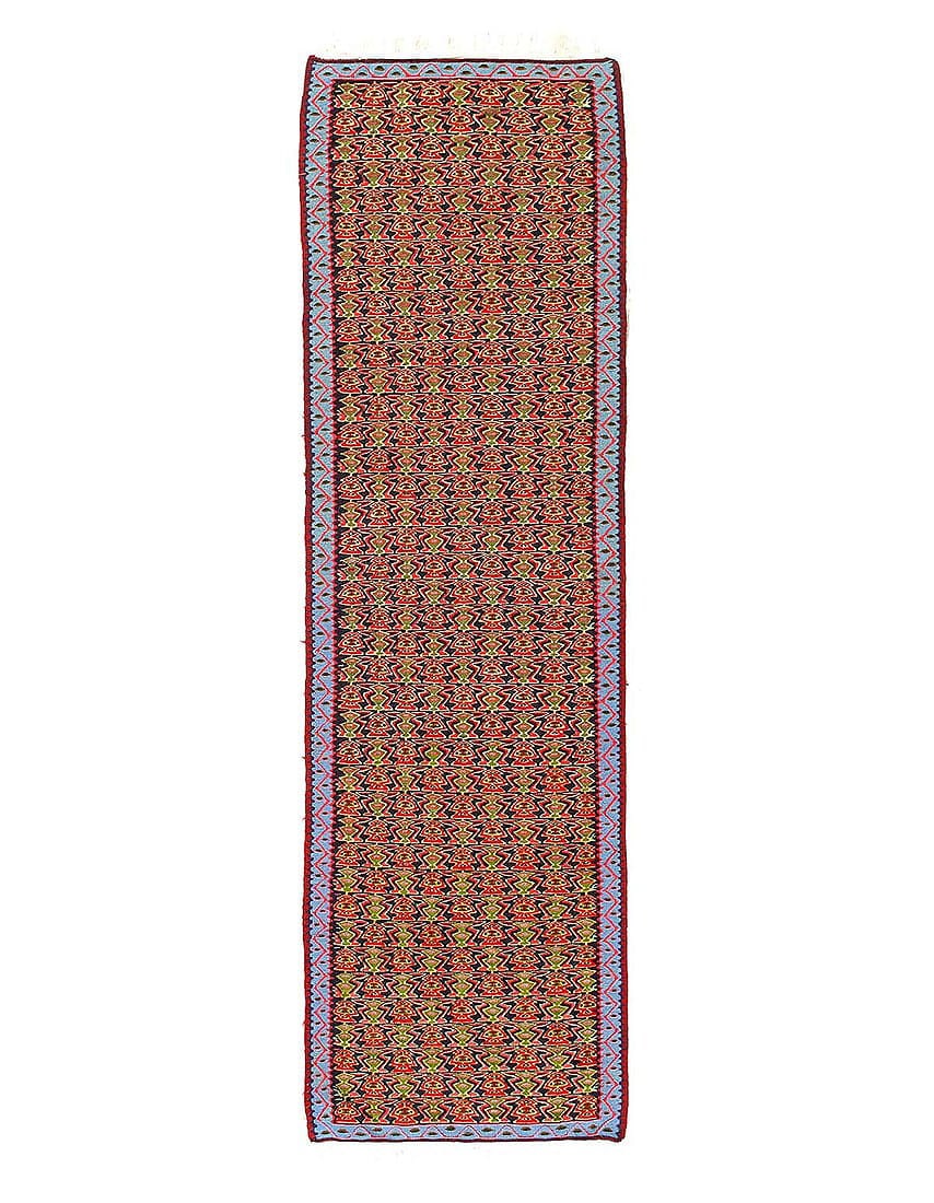 Fine Hand Knotted Flat weave Senneh Runner 2'3'' X 7'8'': Fine Hand Knotted Flat weave Senneh Runner 2'3'' X 7'8'' - New, Flat Weave, Flatweave, Seneh Klim, 300 -D14525- 862.This item is part of our fine auction collection which includes many fine home acces