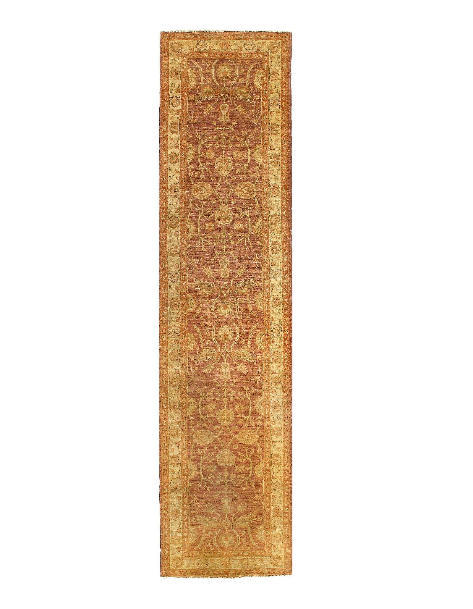 Light Brown Hand Knotted Farahan runner 2'8'' X 11'1'': Light Brown Hand Knotted Farahan runner 2'8'' X 11'1'' - New, Farahan, Hand-Knotted, Lamb's Wool, 300 -33886- 862.This item is part of our fine auction collection which includes many fine home accesso