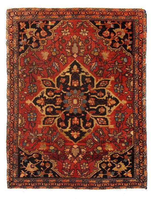 Fine Hand Knotted Persain Antique Farahan 2'X 2'7": Fine Hand Knotted Persain Antique Farahan 2'X 2'7" - CIRCA 1880, Farahan, Hand-Knotted, Lamb's Wool, 300 -D15195- 862.This item is part of our fine auction collection which includes many fine home acc