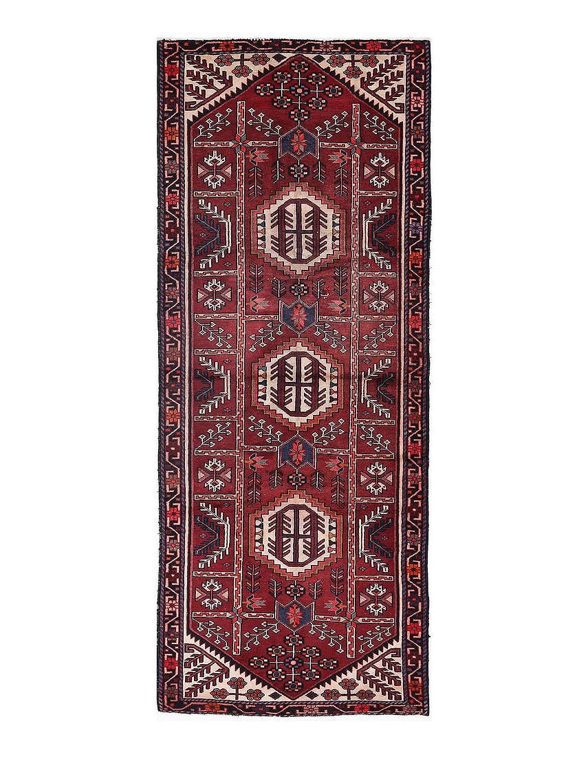 Fine Hand knotted Persian Bakhtiari Vintage3'9"x9'9" (1 of 3)