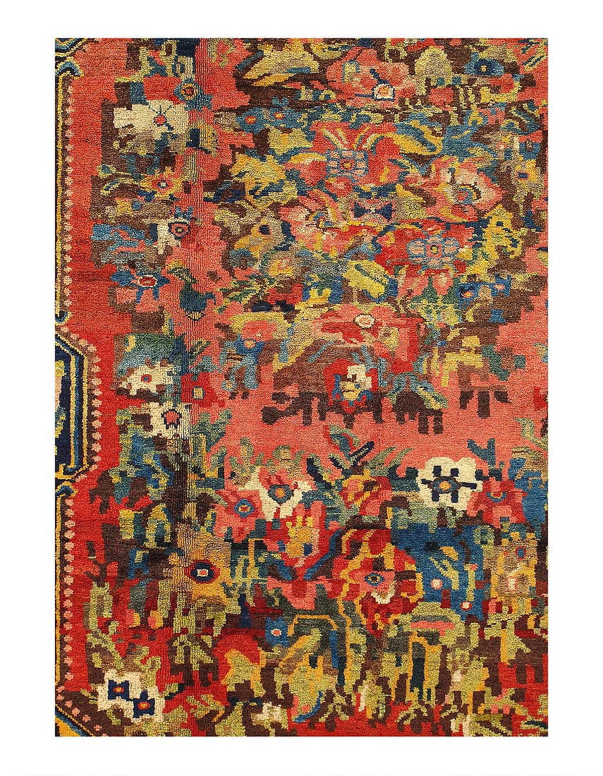 Persian Antique Hand knotted Bakhtiari rug 5'7'' X 7'7'' - 2