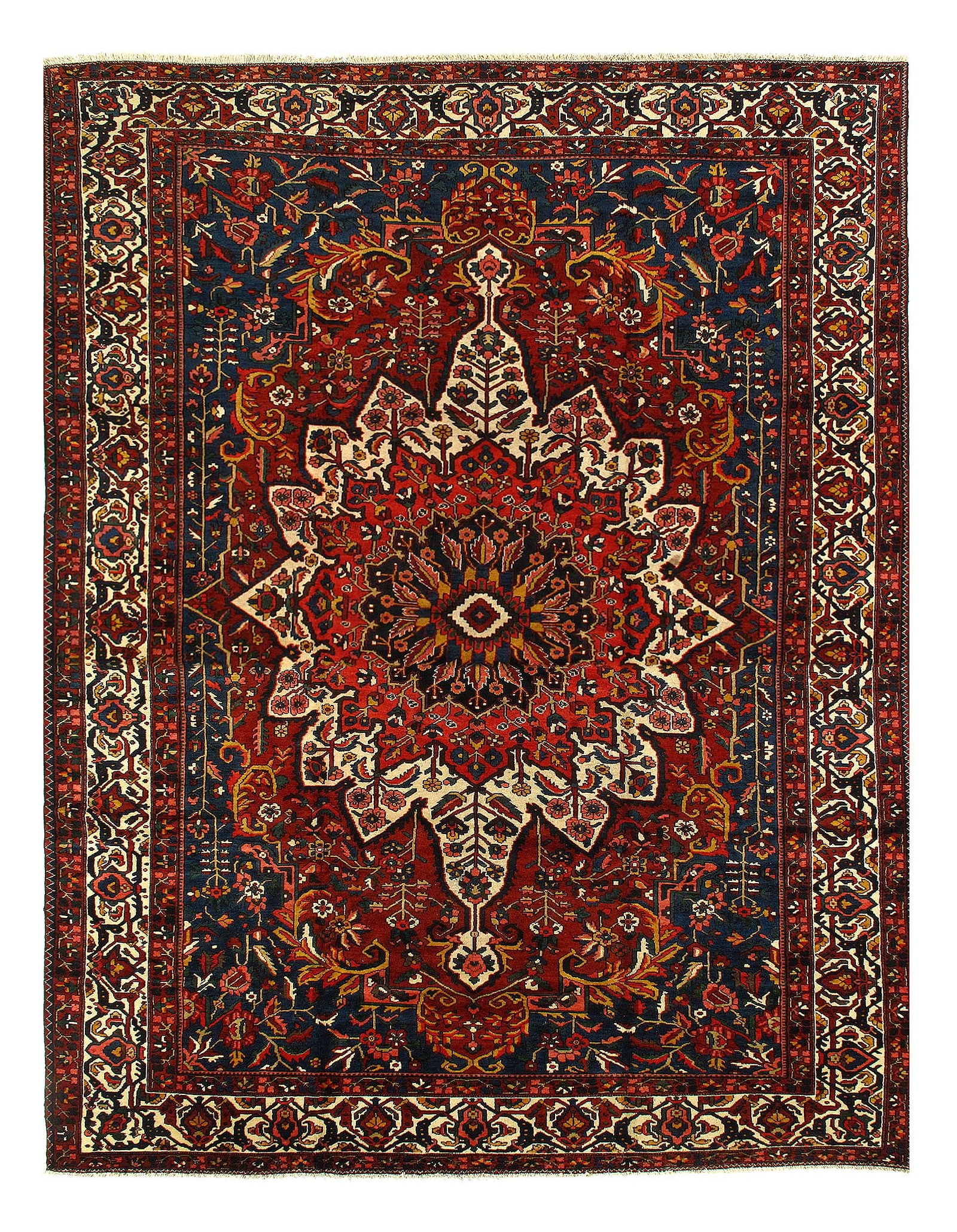 Persian Sami Antique Bakhtiari Hand-Knotted 11'3'' X 14'4'' (1 of 9)