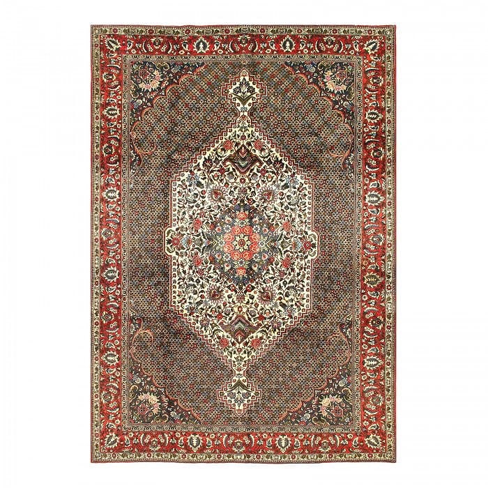 1980s Vintage Persian Bakhtiari Hand-Knotted Rug - 6'9" x 10': 1980s Vintage Persian Bakhtiari Hand-Knotted Rug - 6'9" x 10' - , Bakhtiari, Hand-Knotted, Lamb's Wool, 300 -D10392- 862.This item is part of our fine auction collection which includes many fine home 