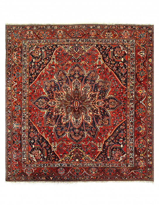 Fine Hand knotted Persian Vintage Bakhtiari 12'2""X 13'3": Fine Hand knotted Persian Vintage Bakhtiari 12'2""X 13'3" - CIRCA 1930, Bakhtiari, Hand-Knotted, Lamb's Wool, 300 -17606- 862.This item is part of our fine auction collection which includes many fine 