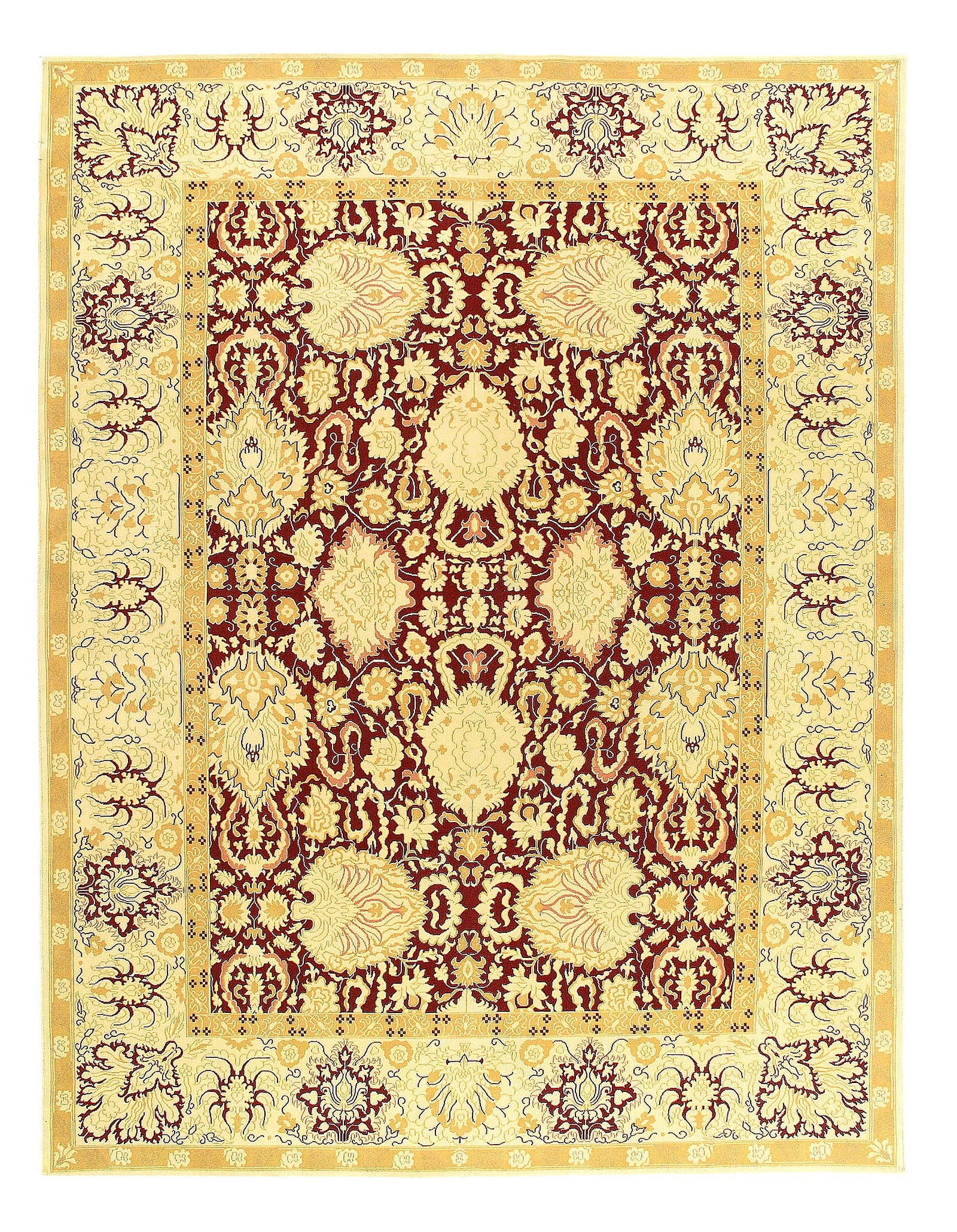 L Brown Fine Agra 9'4'' X 12': L Brown Fine Agra 9'4'' X 12' - New, Agra, Hand-Loomed, Lamb's Wool, 300 -24401- 862.This item is part of our fine auction collection which includes many fine home accessories including antique rugs, 