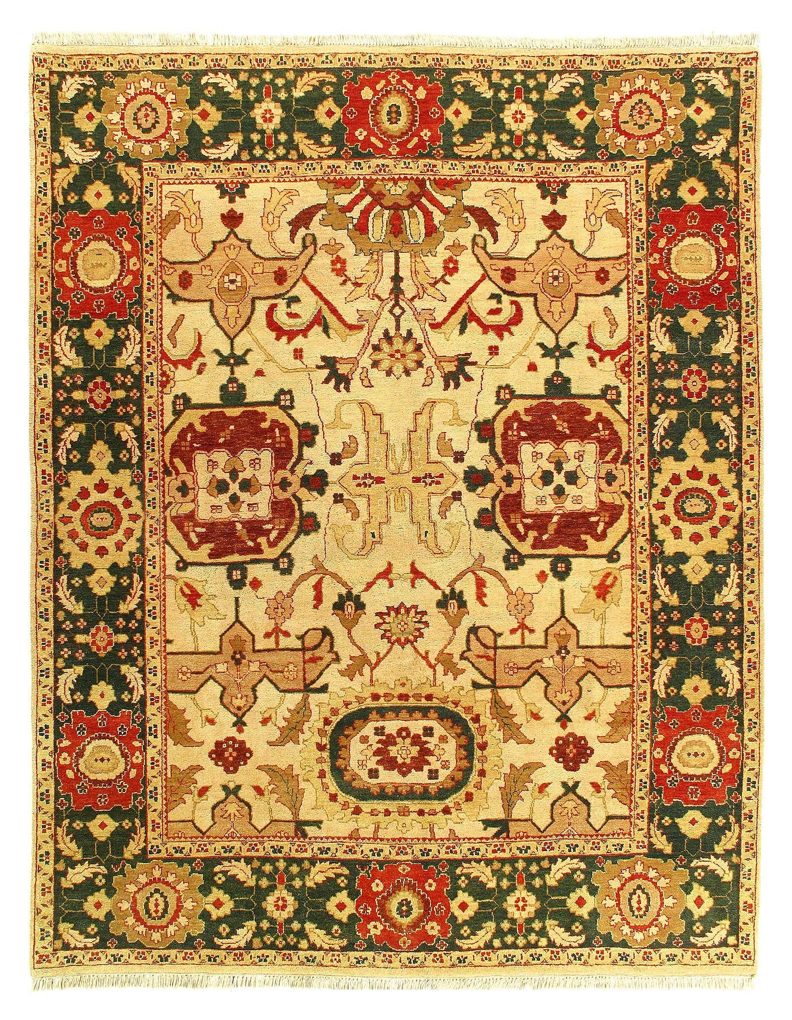 Fine Hand Knotted Agra Rug 8' X 10': Fine Hand Knotted Agra Rug 8' X 10' - New, Agra, Hand-Knotted, Lamb's Wool, 300 -20693- 862.This item is part of our fine auction collection which includes many fine home accessories including