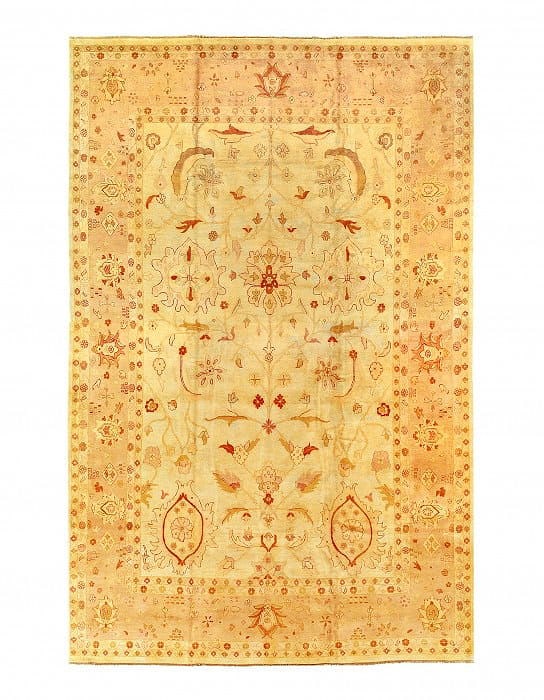 Beige color hand khotted fine Agra 12' X 18': Beige color hand khotted fine Agra 12' X 18' - New, Agra, Hand-Knotted, Lamb's Wool, 300 -21967- 862.This item is part of our fine auction collection which includes many fine home accessories includin