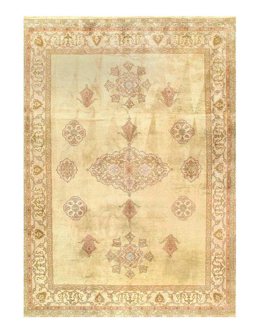 Fine Hand Knotted Augra 8'6"X 11'9": Fine Hand Knotted Augra 8'6"X 11'9" - CIRCA 1960, Agra, Hand-Knotted, Lamb's Wool, 300 -D12281- 862.This item is part of our fine auction collection which includes many fine home accessories including