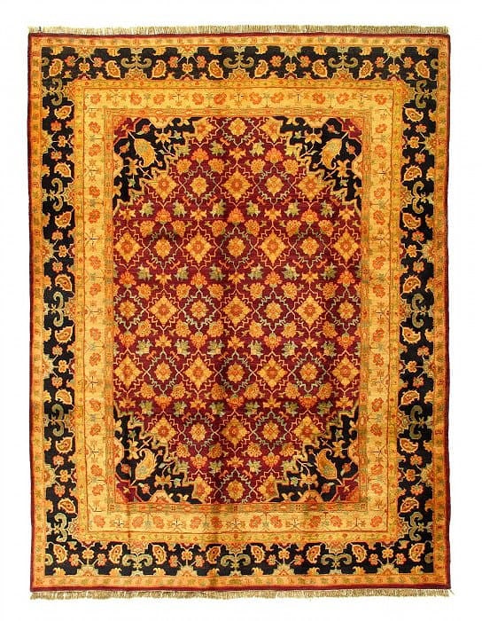 Fine Hand Knotted Agra rug 9' X 12' (1 of 3)