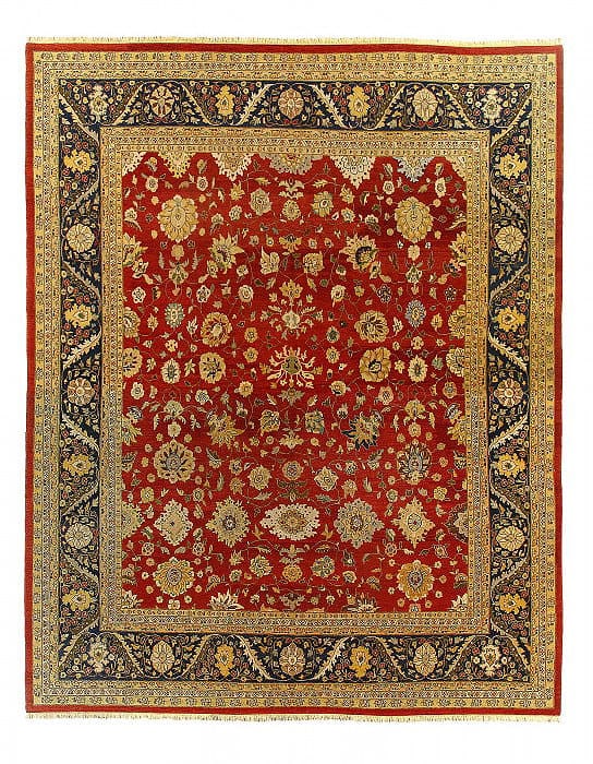 Fine Hand Knotted Augra Rug 12'4" X 15": Fine Hand Knotted Augra Rug 12'4" X 15" - NEW, Agra, Hand-Knotted, Lamb's Wool, 300 -D15202- 862.This item is part of our fine auction collection which includes many fine home accessories including an