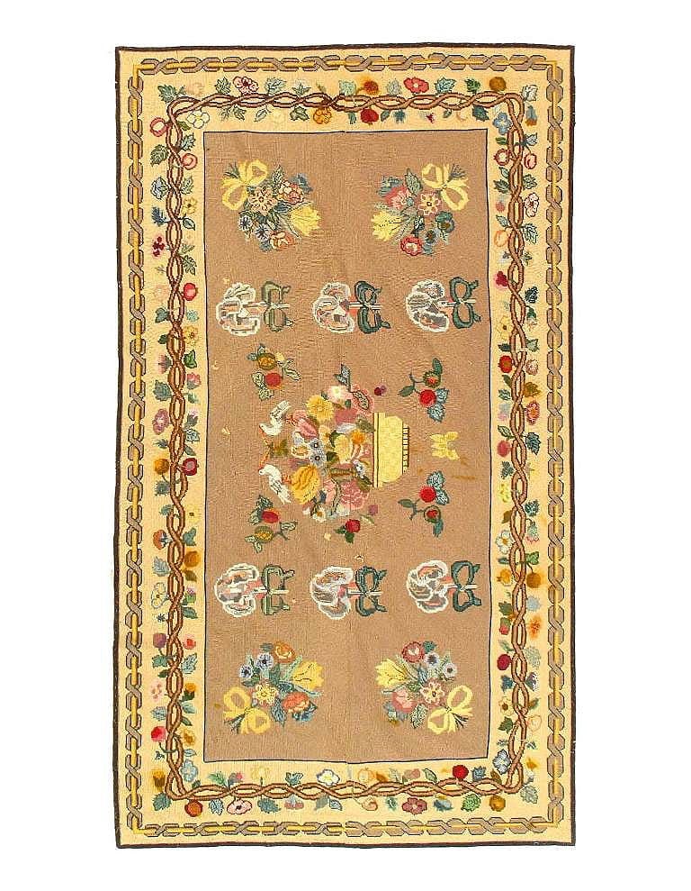Fine Flat Weave Chinese Aubusson 3'8'' X 6'11'': Fine Flat Weave Chinese Aubusson 3'8'' X 6'11'' - Circa 1980, Abussan, Flatweave, Flat Weave, 300 -38610- 862.This item is part of our fine auction collection which includes many fine home accessories