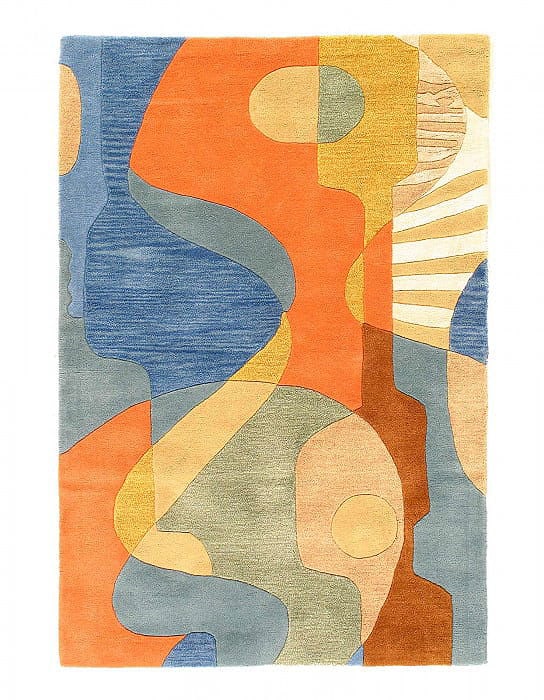 Fine Hand Tufted Abstract rug 6' x 9': Fine Hand Tufted Abstract rug 6' x 9' - New, Abstract, Hand-Tufted, Lamb's Wool, 300 -D12617 , d12638- 862.This item is part of our fine auction collection which includes many fine home accessories in