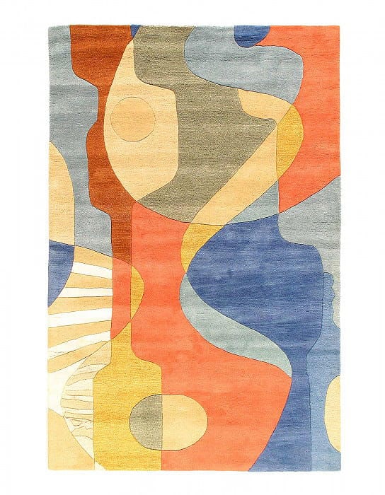 Fine Hand Tufted Abstract rug 5' X 8': Fine Hand Tufted Abstract rug 5' X 8' - New, Abstract, Hand-Tufted, Lamb's Wool, 300 -D12631- 862.This item is part of our fine auction collection which includes many fine home accessories including a
