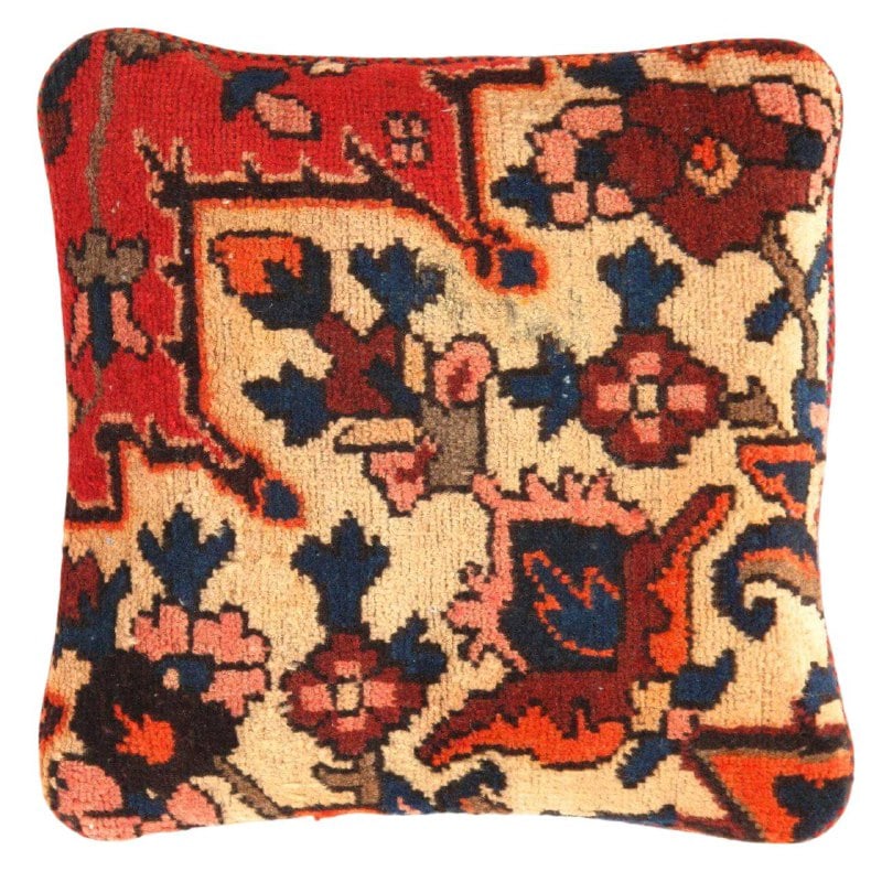 Pasargad Vintage Hand Knotted Farahan Rug Pillow 20": Pasargad Vintage Hand Knotted Farahan Rug Pillow 20" - N/A, Farahan, Hand-Woven, Lamb's Wool, 300 -K 177 B- 862.This item is part of our fine auction collection which includes many fine home accessori