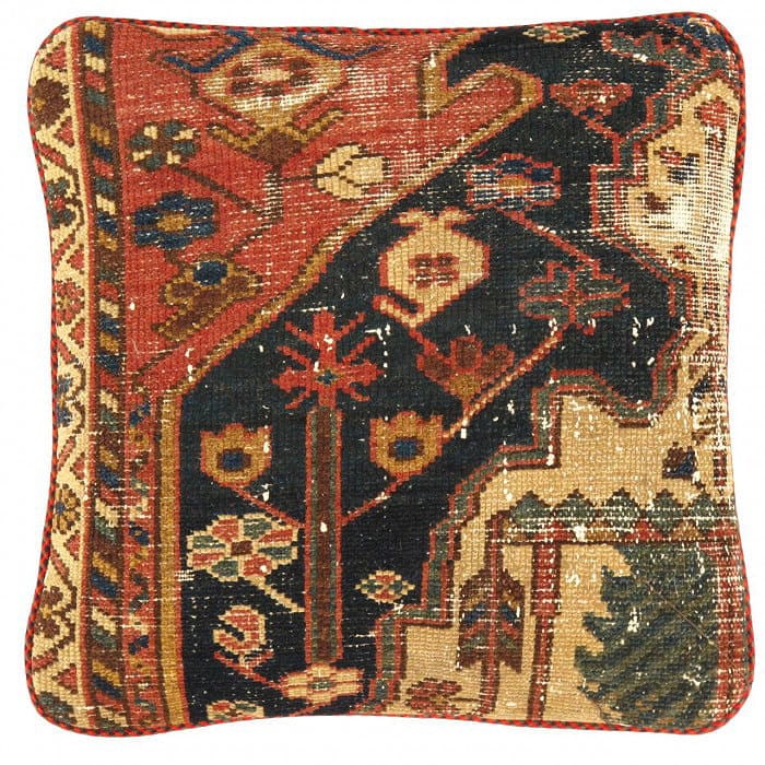 Pasargad Vintage Hand Knotted Farahan Rug Pillow 20": Pasargad Vintage Hand Knotted Farahan Rug Pillow 20" - N/A, Farahan, Hand-Woven, Lamb's Wool, 300 -K 184 B- 862.This item is part of our fine auction collection which includes many fine home accessori