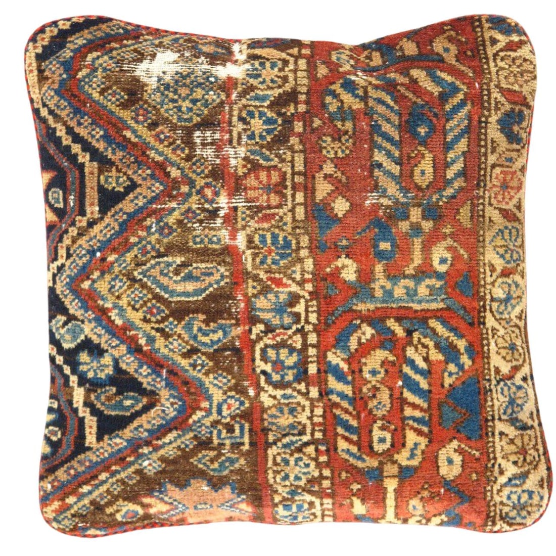 Pasargad Vintage Hand Knotted Farahan Rug Pillow 20": Pasargad Vintage Hand Knotted Farahan Rug Pillow 20" - N/A, Farahan, Hand-Woven, Lamb's Wool, 300 -K 187 A- 862.This item is part of our fine auction collection which includes many fine home accessori