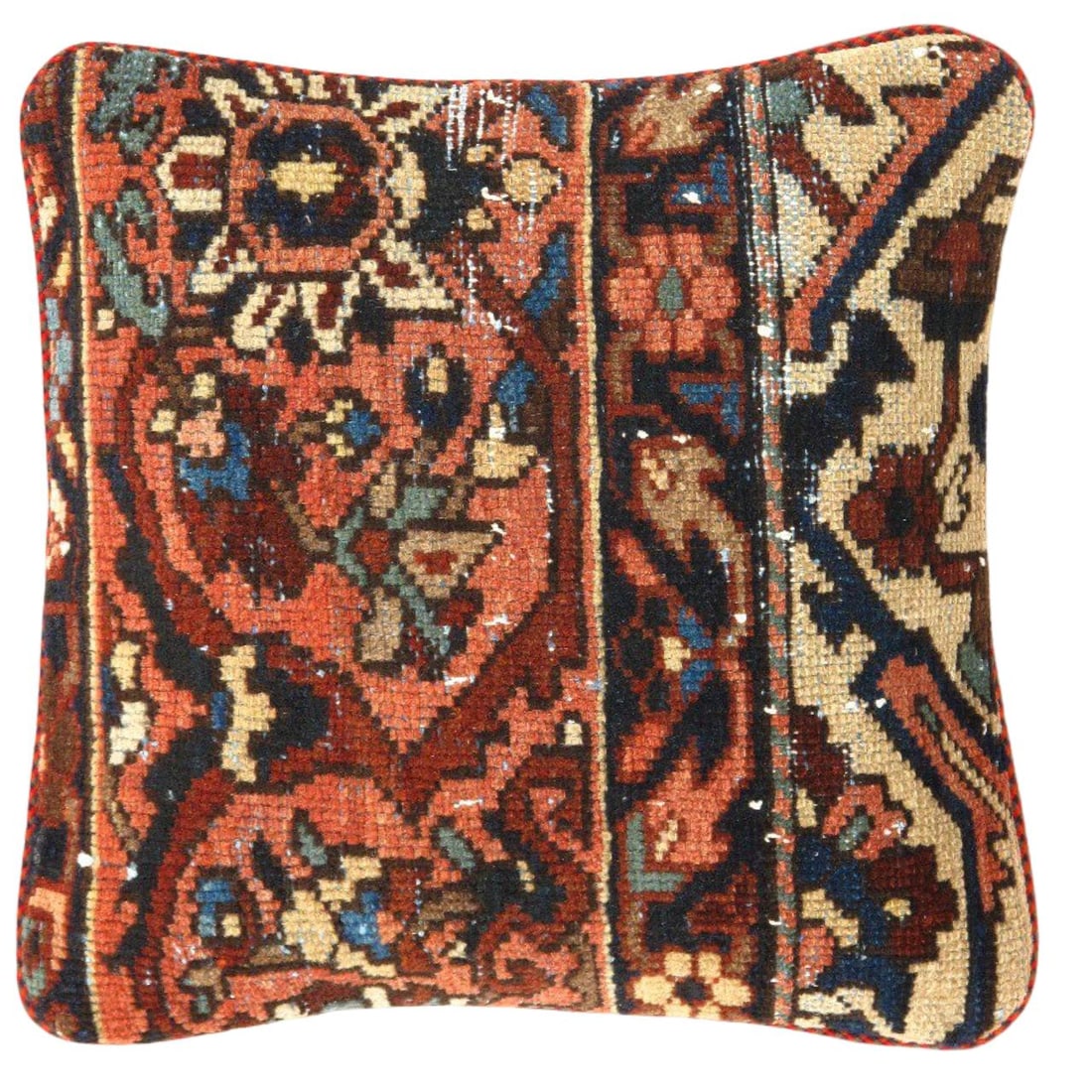 Pasargad Vintage Hand Knotted Farahan Rug Pillow 20": Pasargad Vintage Hand Knotted Farahan Rug Pillow 20" - N/A, Farahan, Hand-Woven, Lamb's Wool, 300 -K 189 A- 862.This item is part of our fine auction collection which includes many fine home accessori