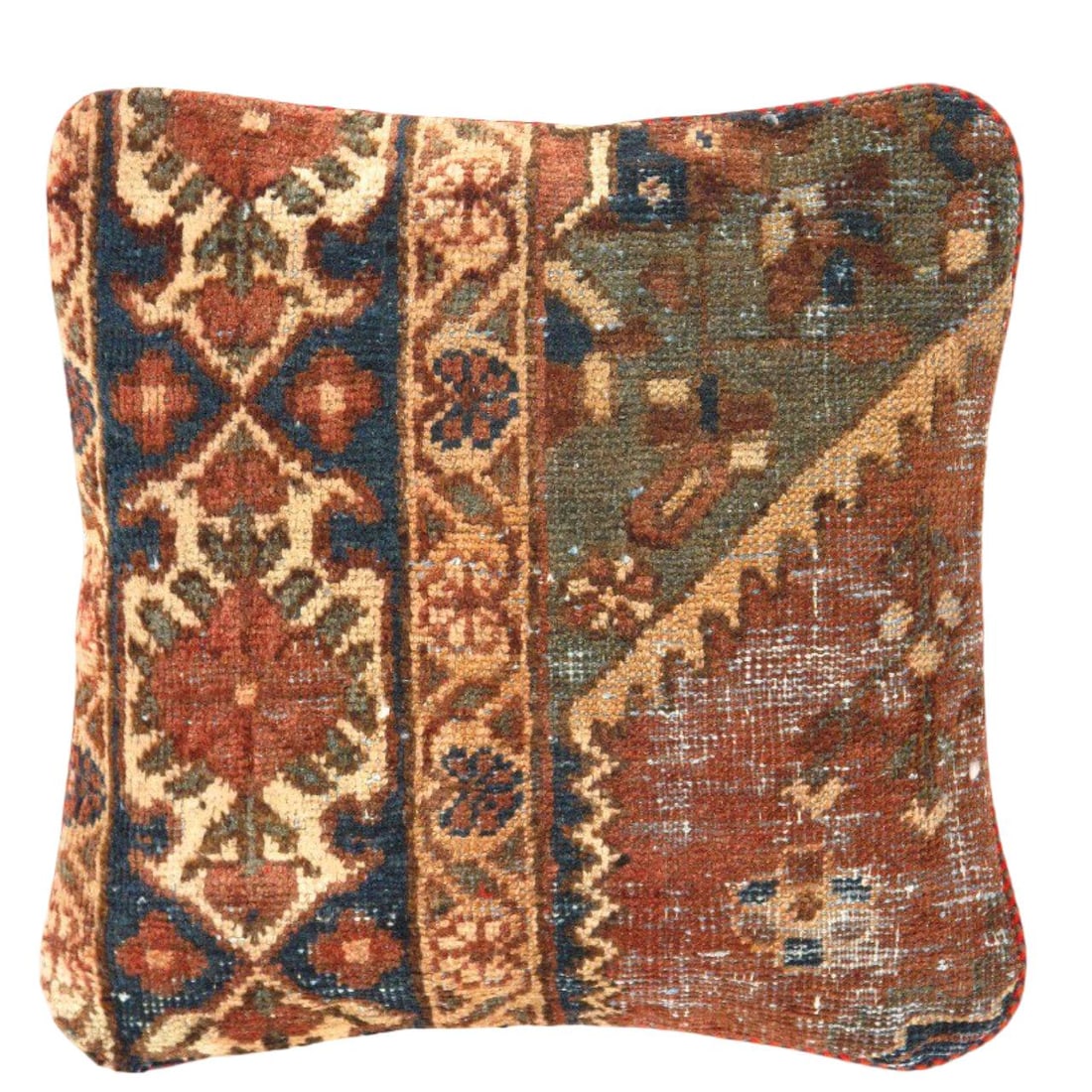 Pasargad Vintage Hand Knotted Farahan Rug Pillow 20": Pasargad Vintage Hand Knotted Farahan Rug Pillow 20" - N/A, Farahan, Hand-Woven, Lamb's Wool, 300 -K 190 A- 862.This item is part of our fine auction collection which includes many fine home accessori