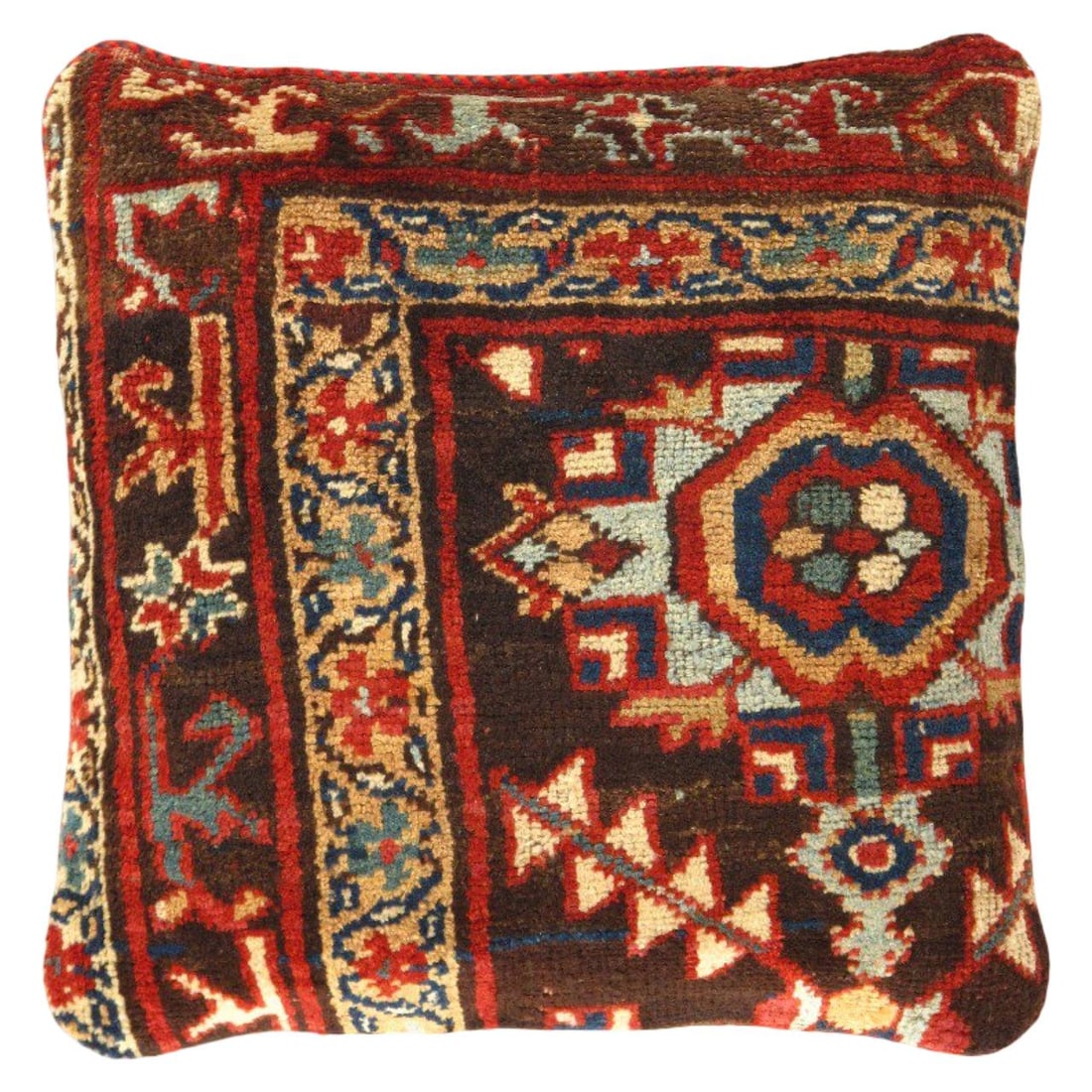 Pasargad Vintage Hand Knotted Farahan Rug Pillow 20": Pasargad Vintage Hand Knotted Farahan Rug Pillow 20" - N/A, Farahan, Hand-Woven, Lamb's Wool, 300 -k 194 A- 862.This item is part of our fine auction collection which includes many fine home accessori