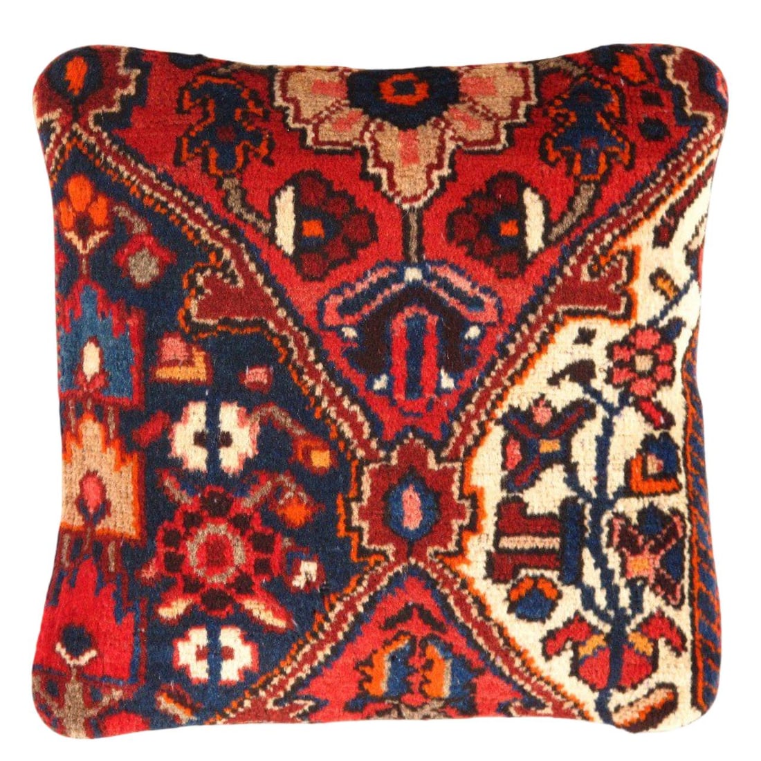 Pasargad Vintage Hand Knotted Farahan Rug Pillow 20": Pasargad Vintage Hand Knotted Farahan Rug Pillow 20" - N/A, Farahan, Hand-Woven, Lamb's Wool, 300 -K 196 A- 862.This item is part of our fine auction collection which includes many fine home accessori