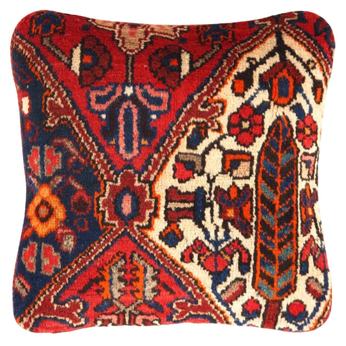 Pasargad Vintage Hand Knotted Farahan Rug Pillow 20": Pasargad Vintage Hand Knotted Farahan Rug Pillow 20" - N/A, Farahan, Hand-Woven, Lamb's Wool, 300 -k 197 A- 862.This item is part of our fine auction collection which includes many fine home accessori