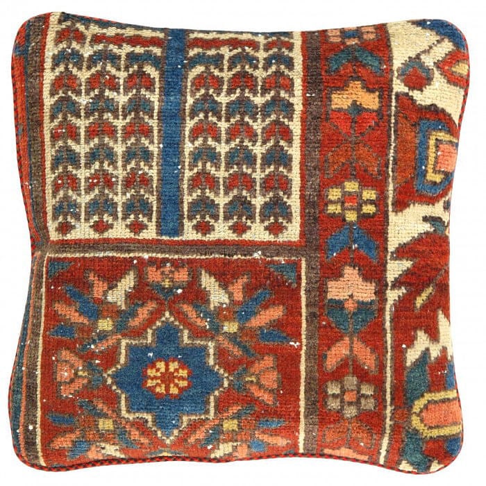 Pasargad Vintage Hand Knotted Farahan Rug Pillow 20": Pasargad Vintage Hand Knotted Farahan Rug Pillow 20" - N/A, Farahan, Hand-Woven, Lamb's Wool, 300 -K 201 A- 862.This item is part of our fine auction collection which includes many fine home accessori