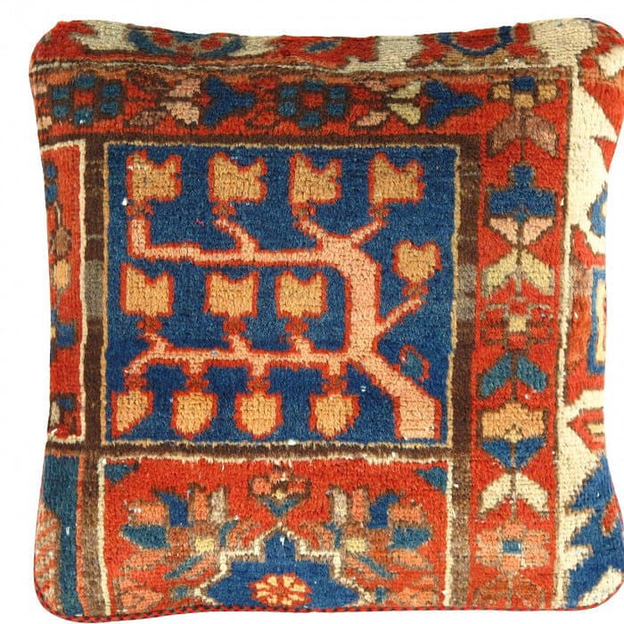 Pasargad Vintage Hand Knotted Farahan Rug Pillow 20': Pasargad Vintage Hand Knotted Farahan Rug Pillow 20' - N/A, Farahan, Hand-Woven, Lamb's Wool, 300 -K 211 A- 862.This item is part of our fine auction collection which includes many fine home accessori
