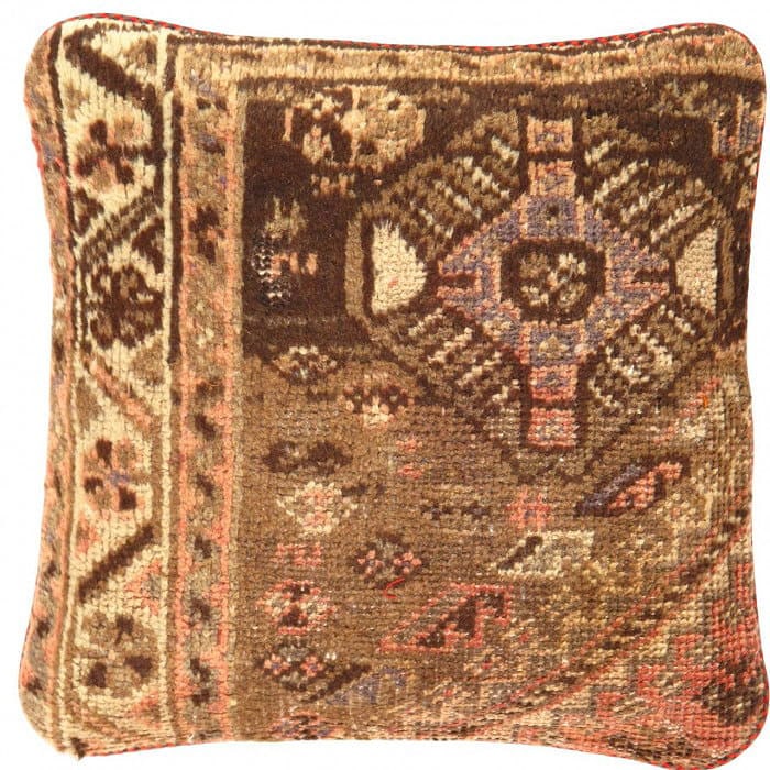 Pasargad Vintage Hand Knotted Farahan Rug Pillow 20": Pasargad Vintage Hand Knotted Farahan Rug Pillow 20" - N/A, Farahan, Hand-Woven, Lamb's Wool, 300 -K 222- 862.This item is part of our fine auction collection which includes many fine home accessories