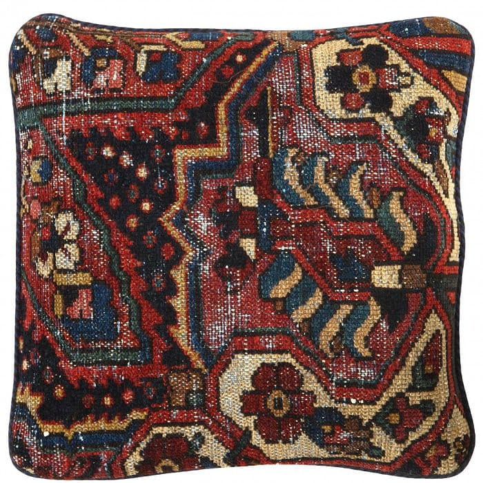 Pasargad Vintage Hand Knotted Farahan Rug Pillow 20": Pasargad Vintage Hand Knotted Farahan Rug Pillow 20" - N/A, Farahan, Hand-Woven, Lamb's Wool, 300 -K 240- 862.This item is part of our fine auction collection which includes many fine home accessories