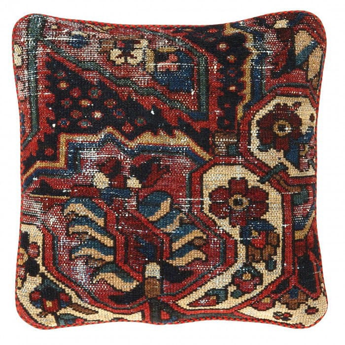 Pasargad Vintage Hand Knotted Farahan Rug Pillow 20": Pasargad Vintage Hand Knotted Farahan Rug Pillow 20" - N/A, Farahan, Hand-Woven, Lamb's Wool, 300 -K 241- 862.This item is part of our fine auction collection which includes many fine home accessories