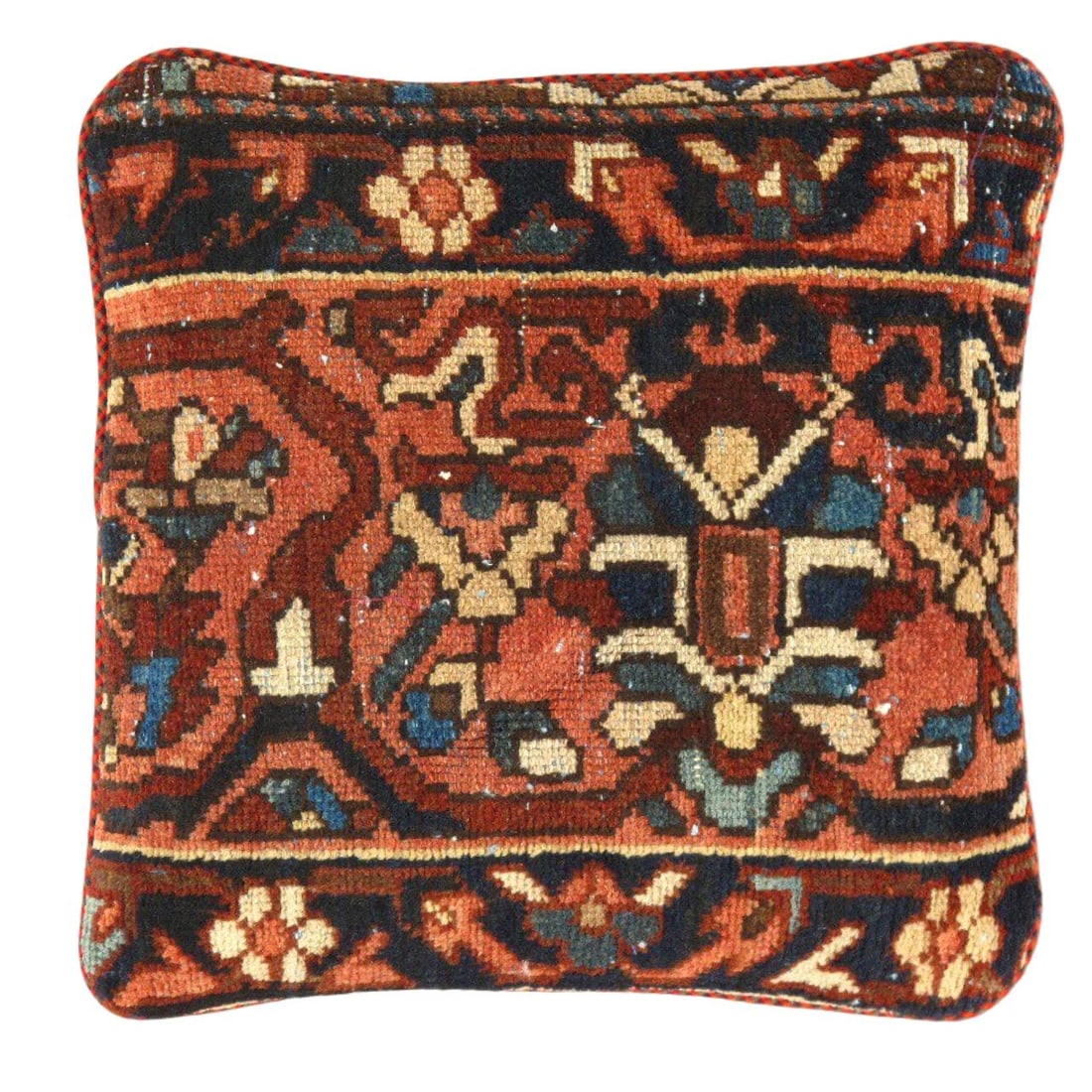 Pasargad Vintage Hand Knotted Farahan Rug Pillow 20': Pasargad Vintage Hand Knotted Farahan Rug Pillow 20' - N/A, Farahan, Hand-Woven, Lamb's Wool, 300 -k 245- 862.This item is part of our fine auction collection which includes many fine home accessories