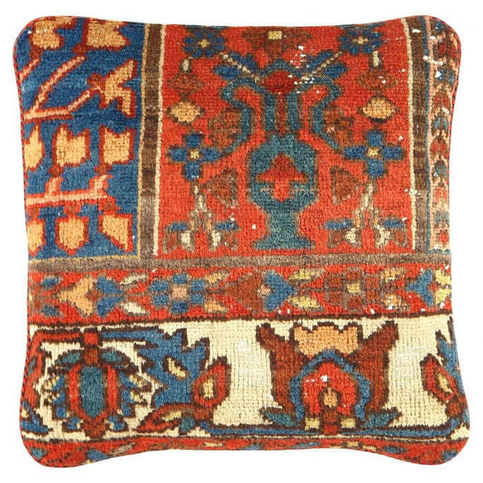 Pasargad Vintage Hand Knotted Farahan Rug Pillow 20": Pasargad Vintage Hand Knotted Farahan Rug Pillow 20" - N/A, Farahan, Hand-Woven, Lamb's Wool, 300 -K 250- 862.This item is part of our fine auction collection which includes many fine home accessories
