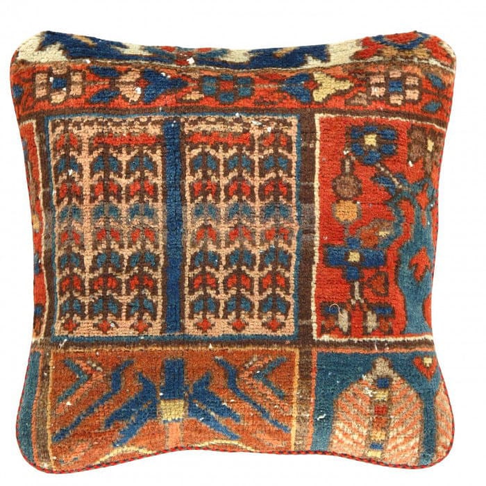 Pasargad Vintage Hand Knotted Farahan Rug Pillow 20": Pasargad Vintage Hand Knotted Farahan Rug Pillow 20" - N/A, Farahan, Hand-Woven, Lamb's Wool, 300 -K 251- 862.This item is part of our fine auction collection which includes many fine home accessories