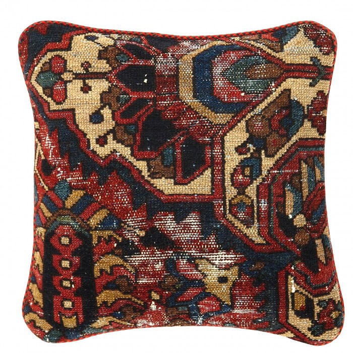 Pasargad Vintage Hand Knotted Farahan Rug Pillow 20": Pasargad Vintage Hand Knotted Farahan Rug Pillow 20" - N/A, Farahan, Hand-Woven, Lamb's Wool, 300 -K 253- 862.This item is part of our fine auction collection which includes many fine home accessories