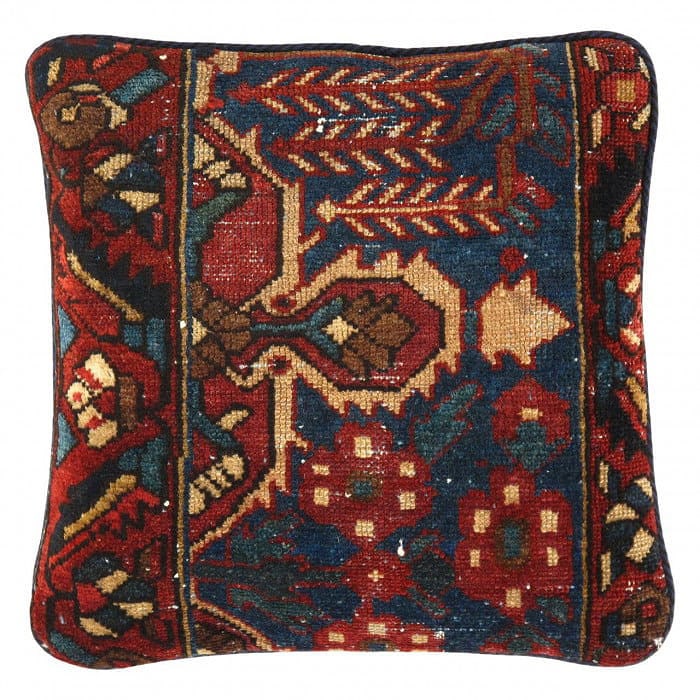 Pasargad Vintage Hand Knotted Farahan Rug Pillow 20": Pasargad Vintage Hand Knotted Farahan Rug Pillow 20" - N/A, Farahan, Hand-Woven, Lamb's Wool, 300 -K 255- 862.This item is part of our fine auction collection which includes many fine home accessories