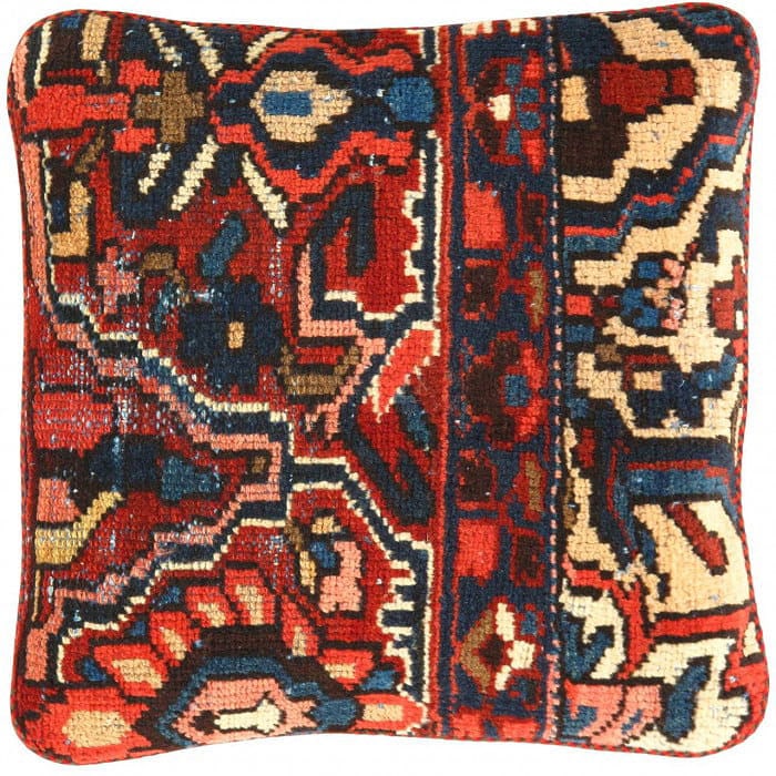 Pasargad Vintage Hand Knotted Farahan Rug Pillow 20": Pasargad Vintage Hand Knotted Farahan Rug Pillow 20" - N/A, Farahan, Hand-Woven, Lamb's Wool, 300 -K 258- 862.This item is part of our fine auction collection which includes many fine home accessories