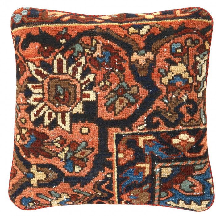 Pasargad Vintage Hand Knotted Farahan Rug Pillow 20": Pasargad Vintage Hand Knotted Farahan Rug Pillow 20" - N/A, Farahan, Hand-Woven, Lamb's Wool, 300 -K 259- 862.This item is part of our fine auction collection which includes many fine home accessories